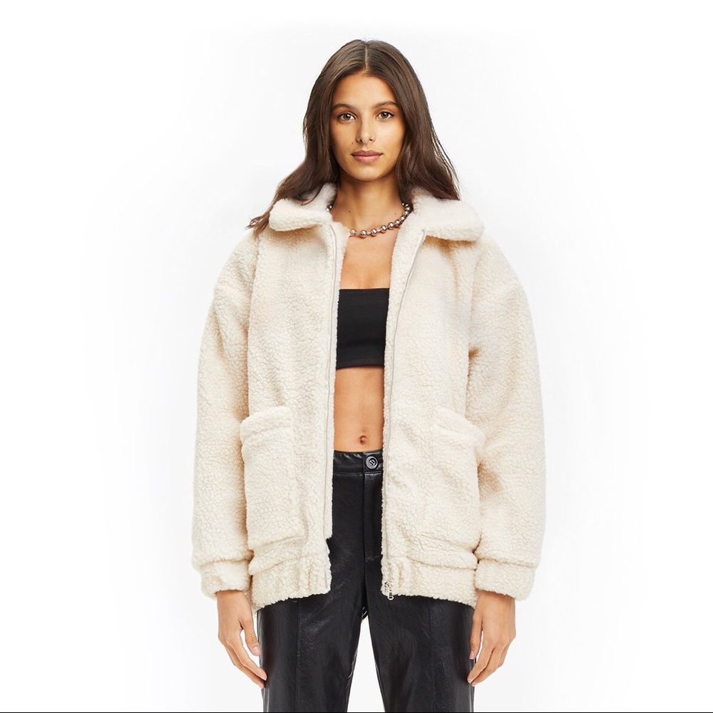 I AM GIA Cream Pixie Coat